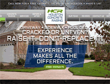 Tablet Screenshot of houstonconcreteraising.com